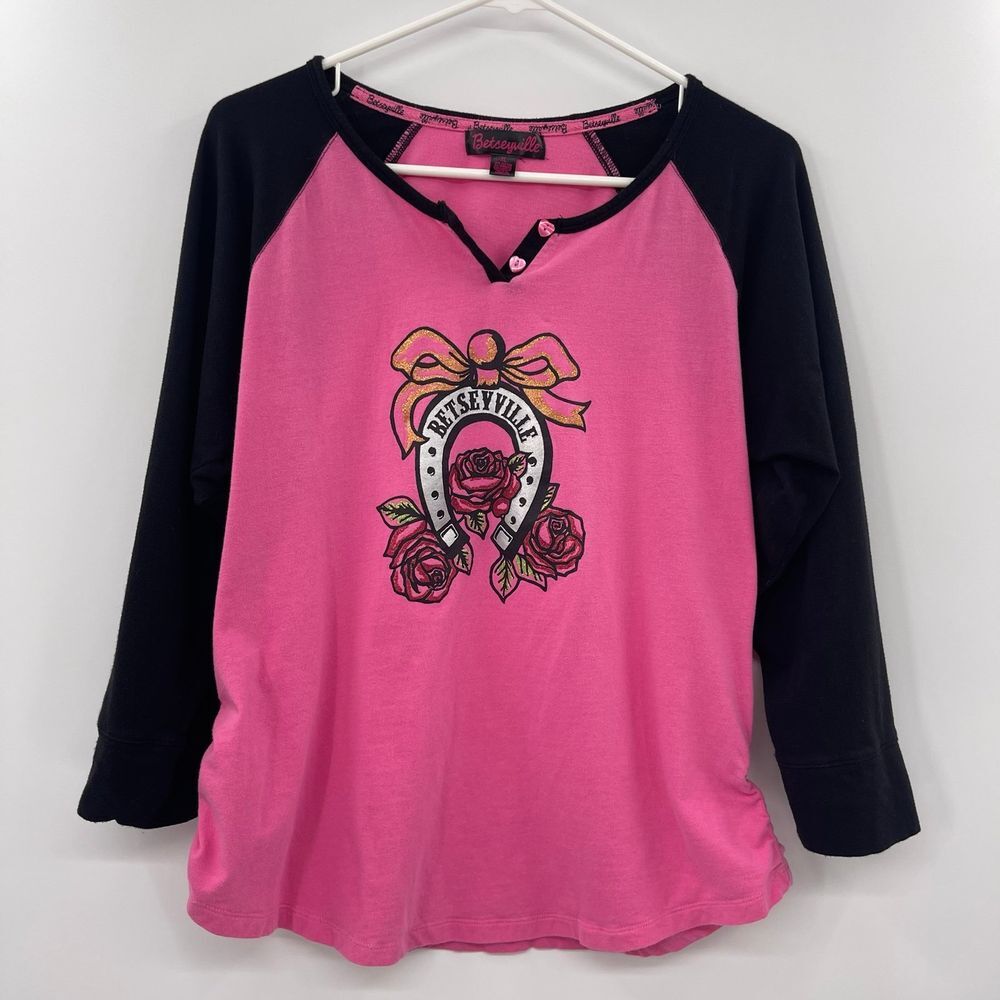 Betseyville baseball‎ TSHIRT pajama top size xl